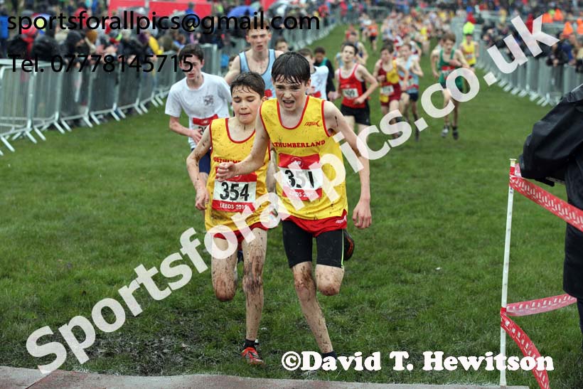 Junior boys 2019 New Balance English Schools Cross Country Champs, Temple Newsam, Leeds. Photo:  David T. Hewitson/Sports for All Pics